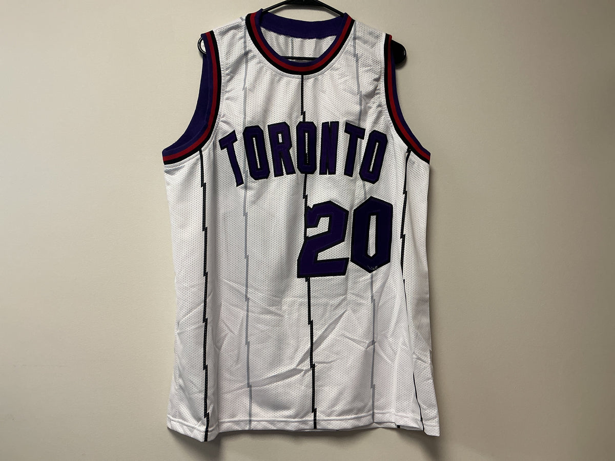 Damon Stoudamire Autographed Custom Raptors Jersey (JSA COA)