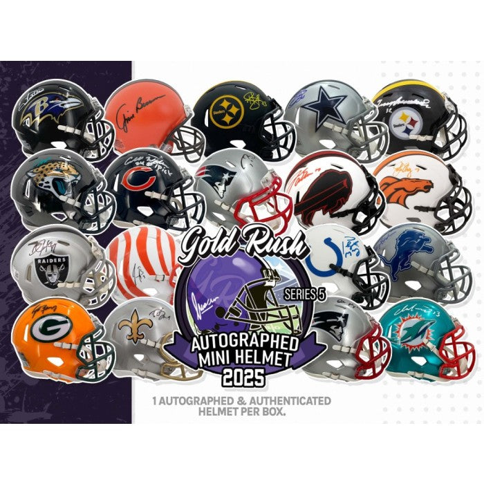 2025 Gold Rush Series 5 Autographed Mini Helmet