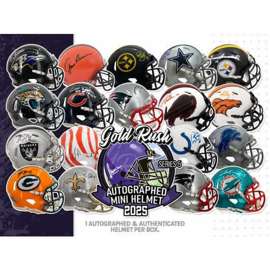 2025 Gold Rush Series 5 Autographed Mini Helmet