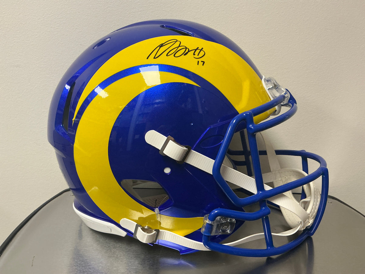 Davante Adams Autographed Authentic Rams Helmet (Fanatics COA)