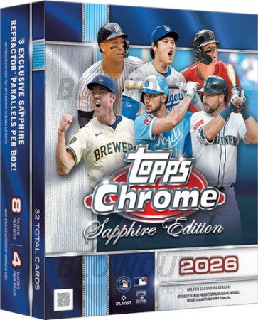 2026 Topps Chrome Baseball Sapphire Edition Box