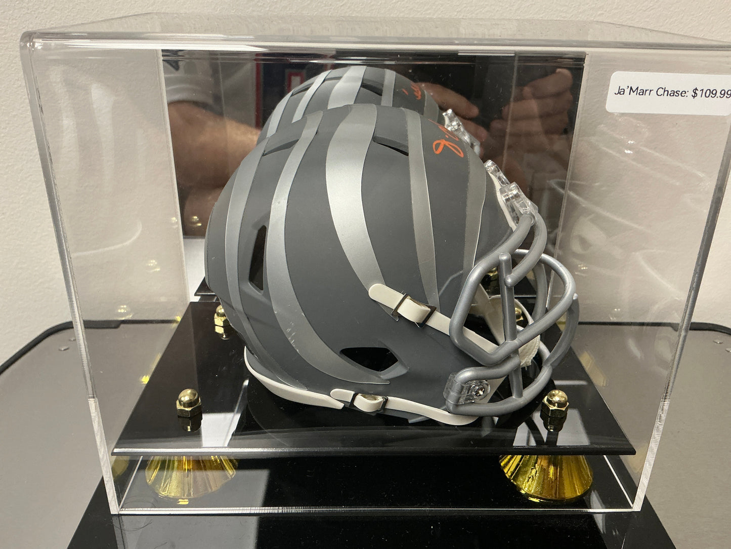Ja’Marr Chase Autographed Mini Helmet (Beckett COA)