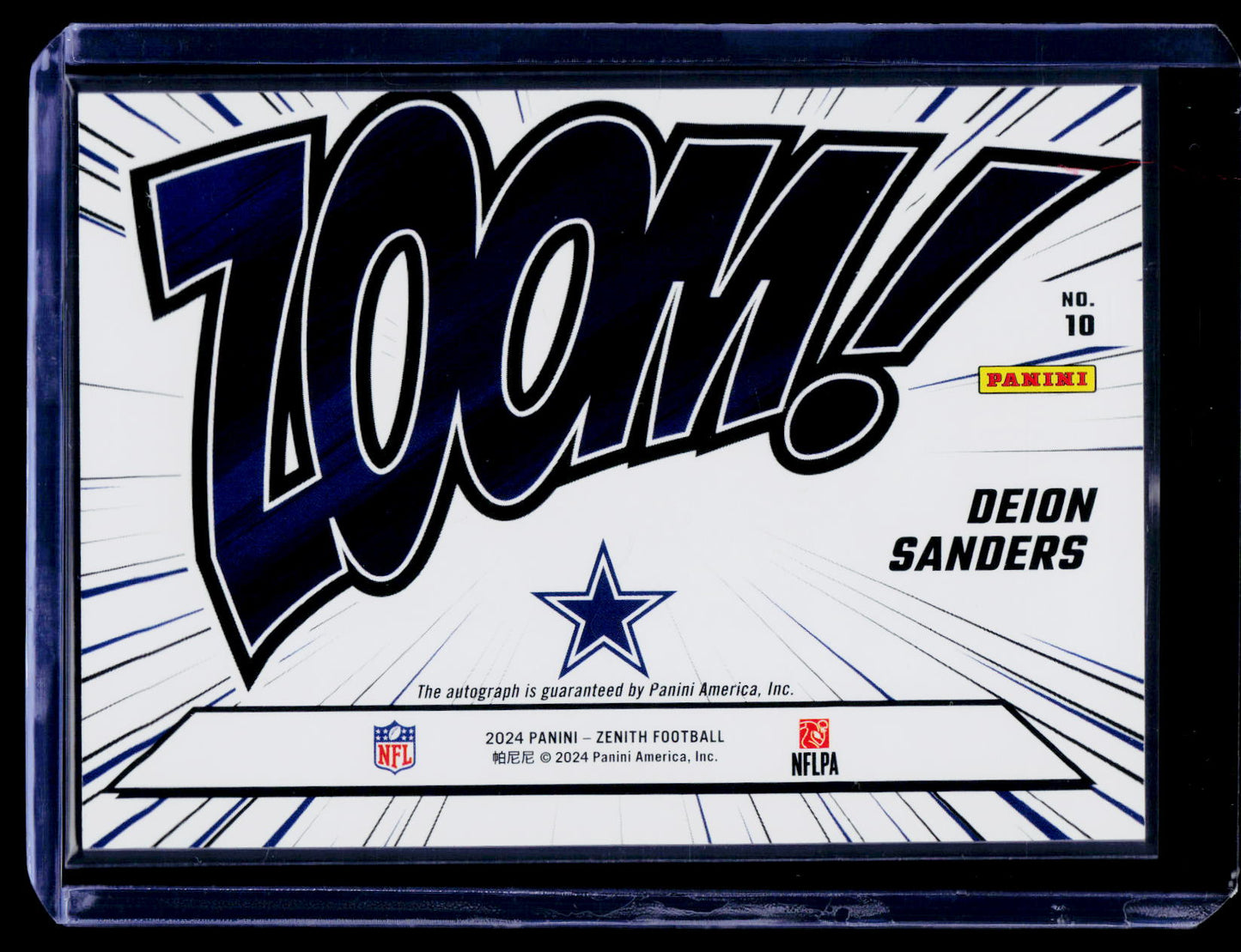 2024 Panini Zenith #10 Deion Sanders Zoom Gold Spokes #/10