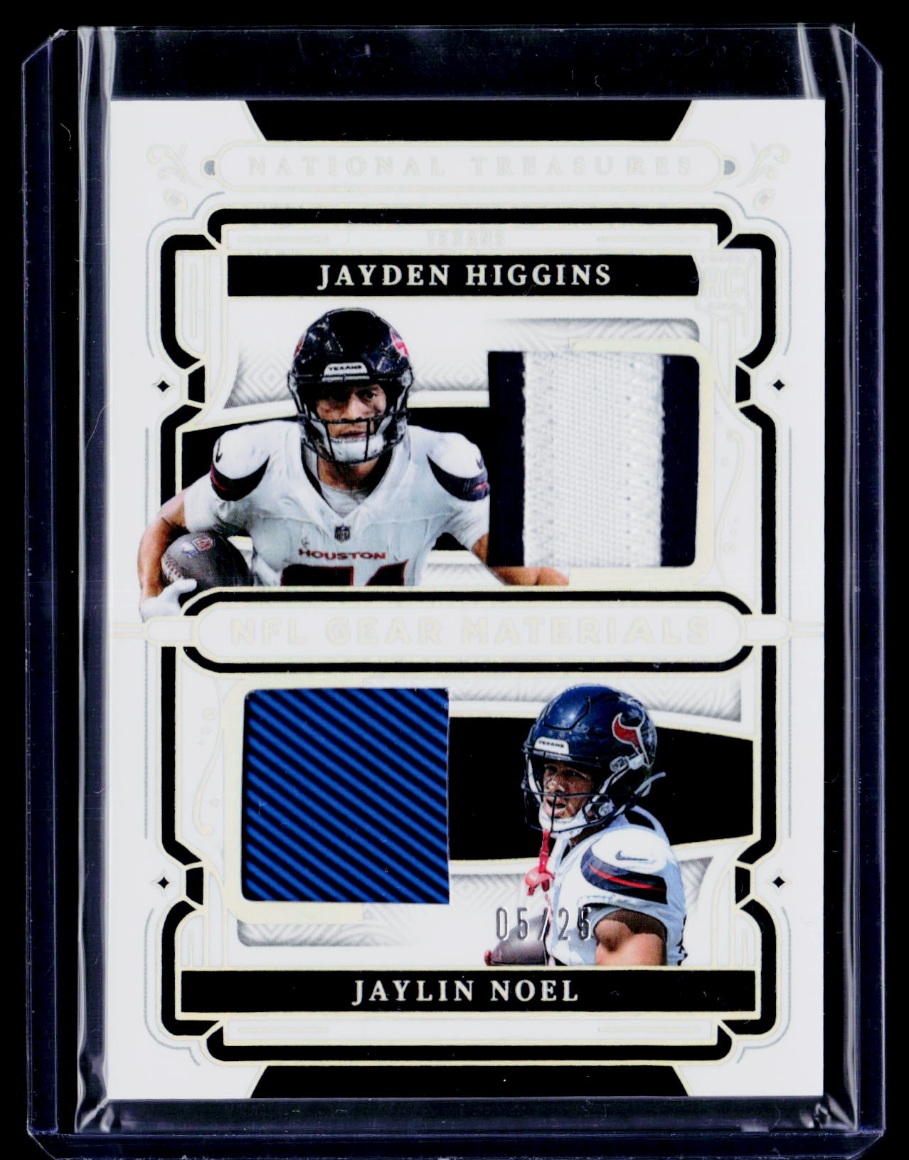 2025 National Treasures Higgins/ Noel Rookie Gear Combo Materials #/25