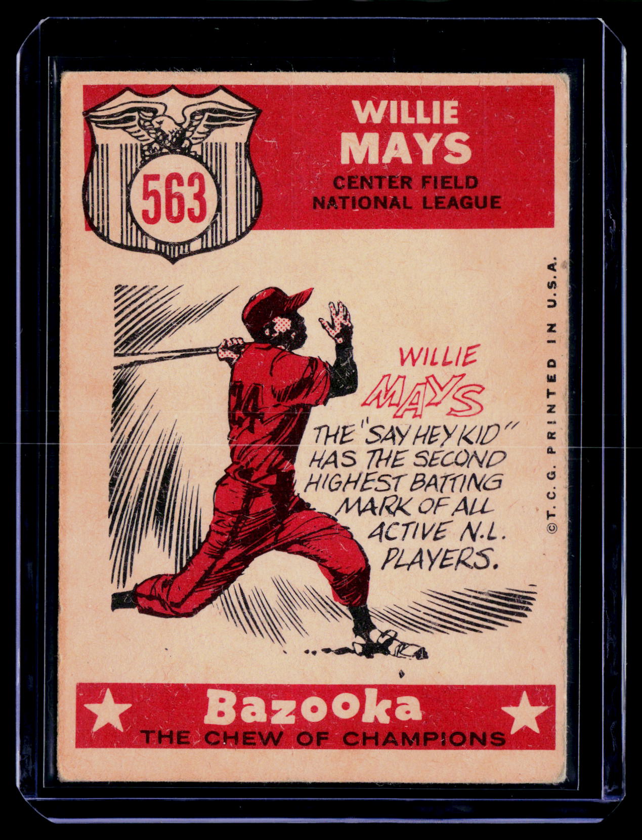 1959 Topps #563 Willie Mays