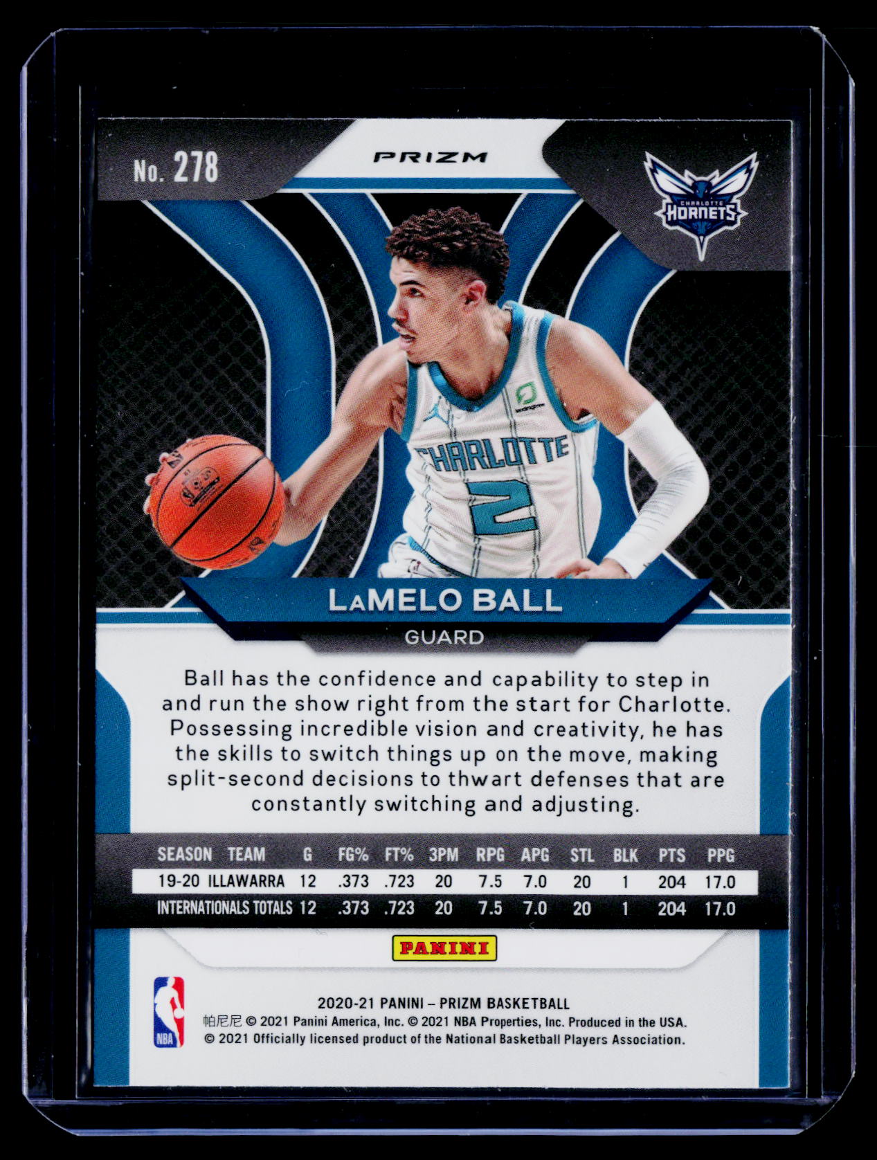 2020-21 Panini Prizm #278 LaMelo Ball Green Prizms