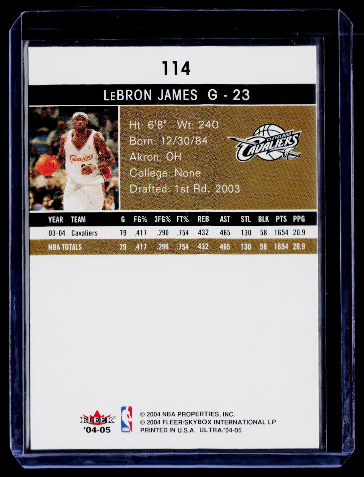 2004-05 Ultra #114 LeBron James