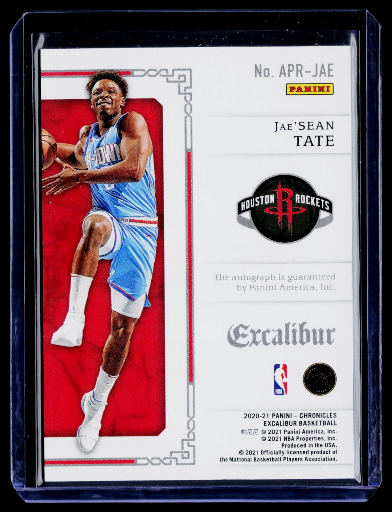 2020-21 Panini Chronicles #APR-JST Jae'Sean Tate Apprentice Signatures #/199