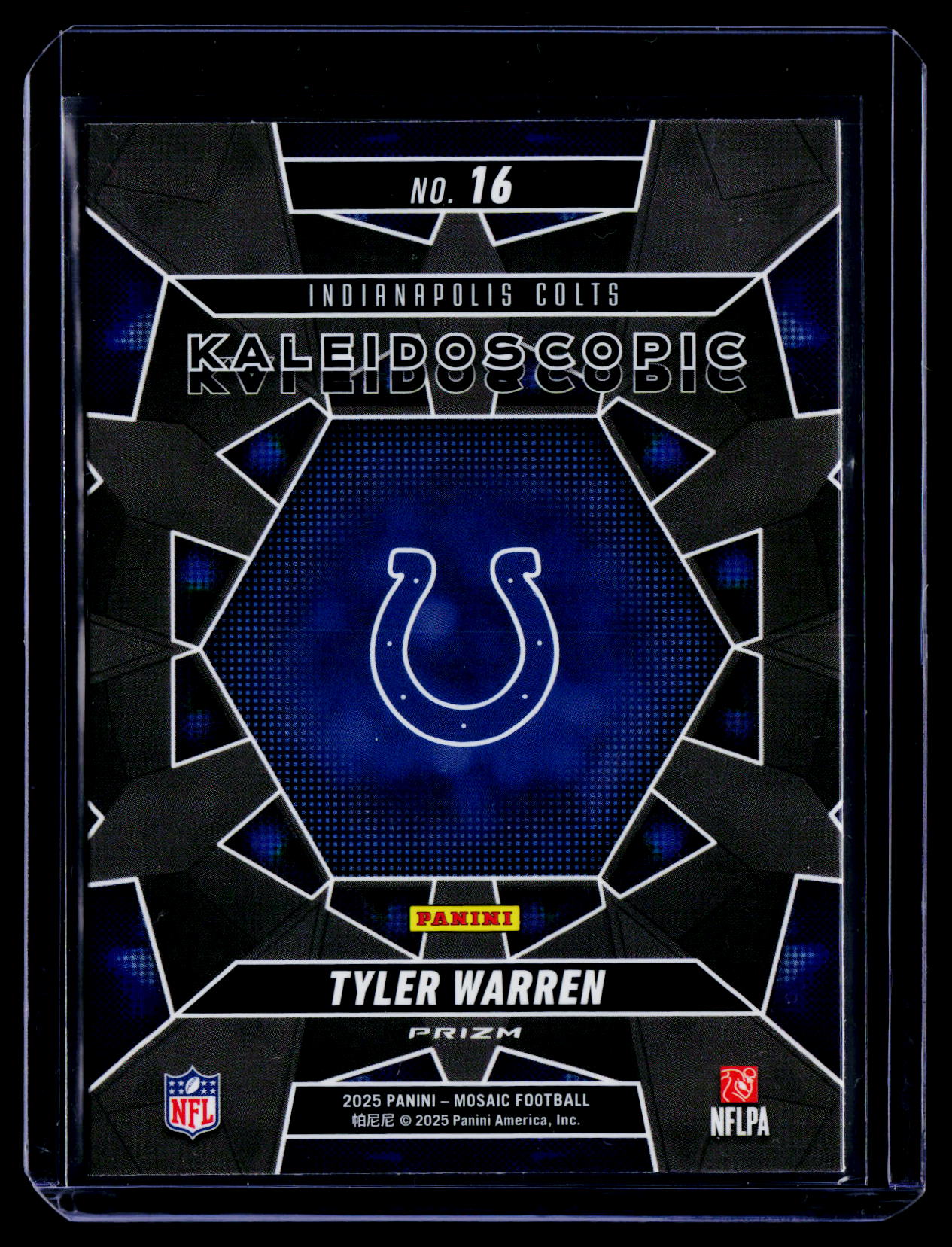 2025 Panini Mosaic #16 Tyler Warren Kaleidoscopic