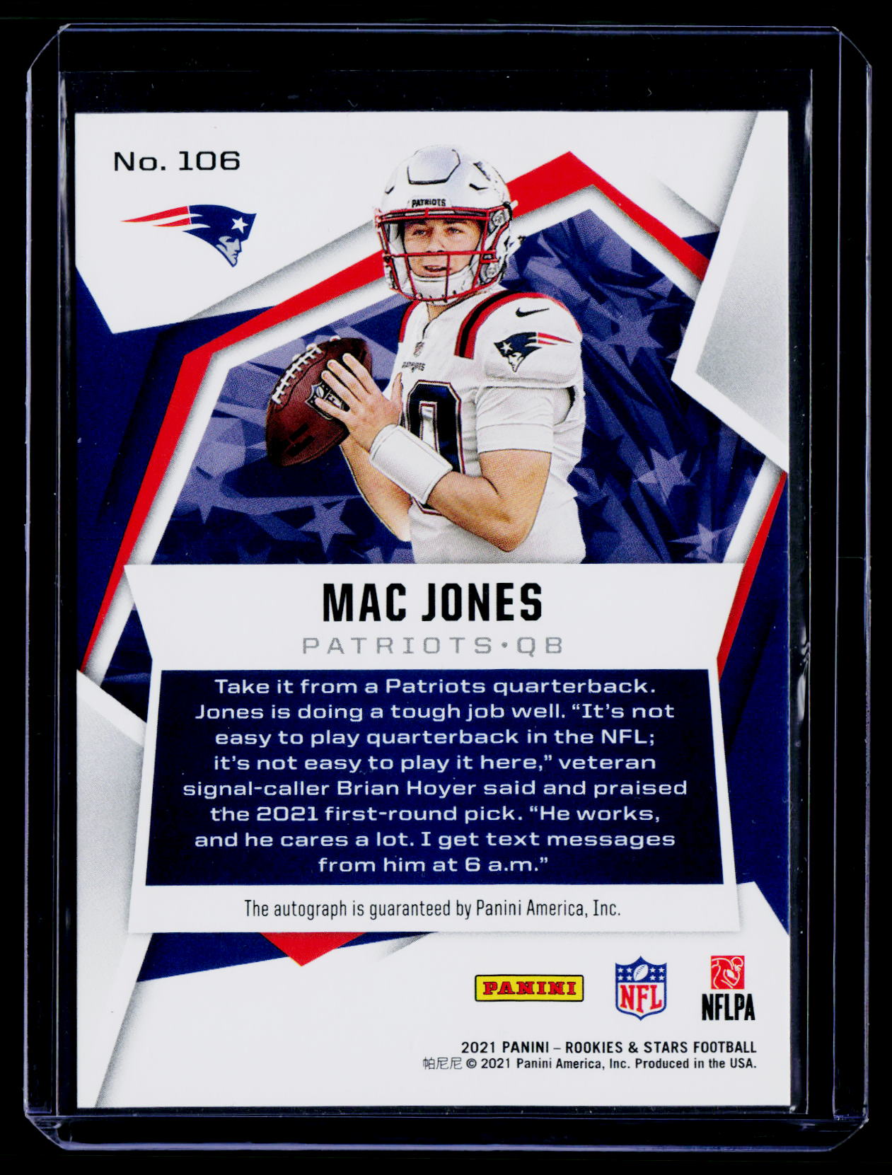 2021 Panini Rookies & Stars #106 Mac Jones Signatures #/99