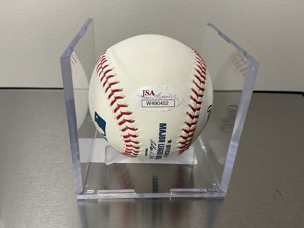 Barry Larkin Autographed Rawlings Baseball w/ HoF Inscription (JSA COA)