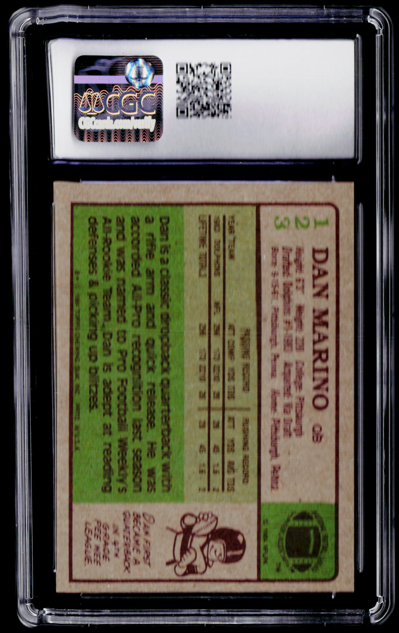 1984 Topps #123 Dan Marino CGC 7