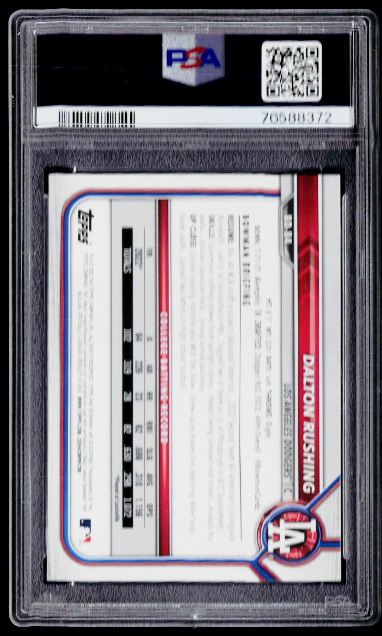 2022 Bowman Draft 1st Edition #BD-84 Dalton Rushing PSA 10