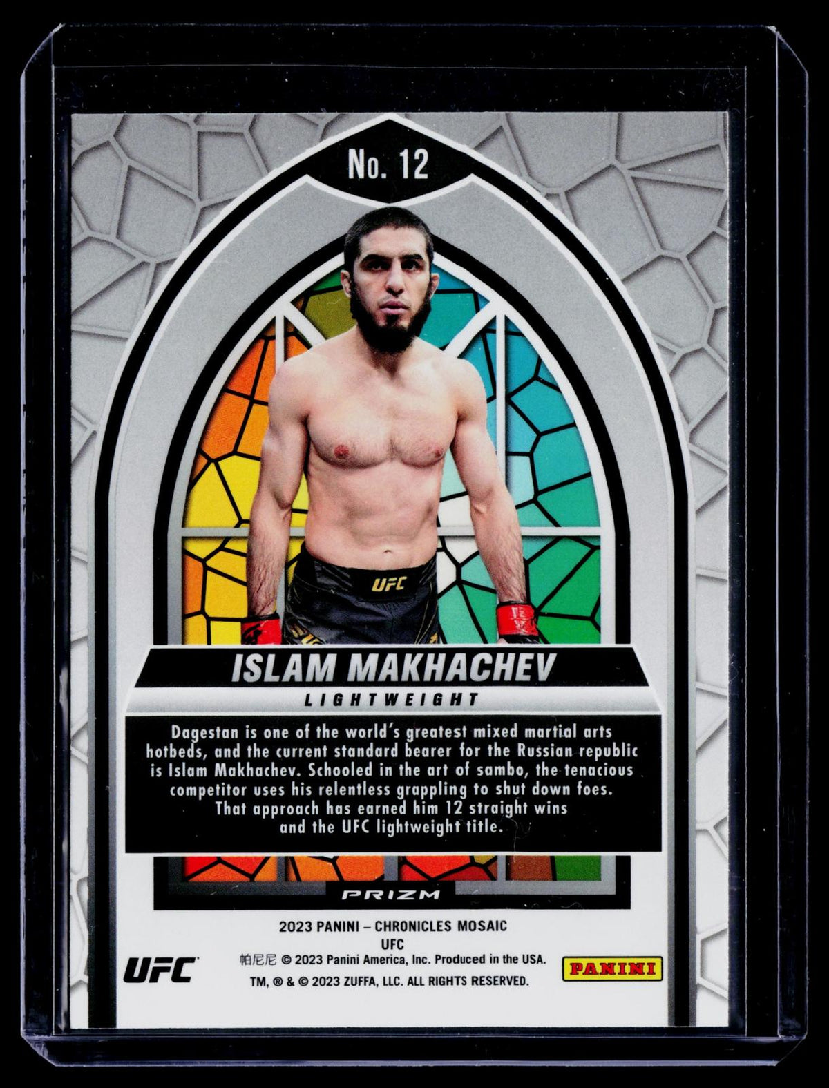 Panini Chronicles #12 Islam Makhachev Stained Glass
