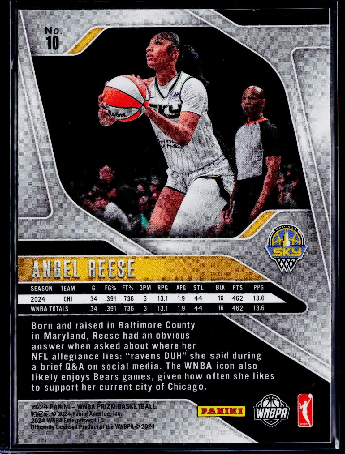 2024 Panini Prizm WNBA #10 Angel Reese