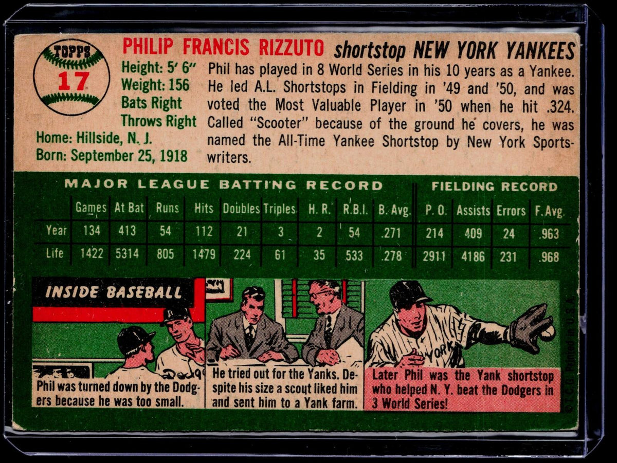 1954 Topps #17 Phil Rizzuto