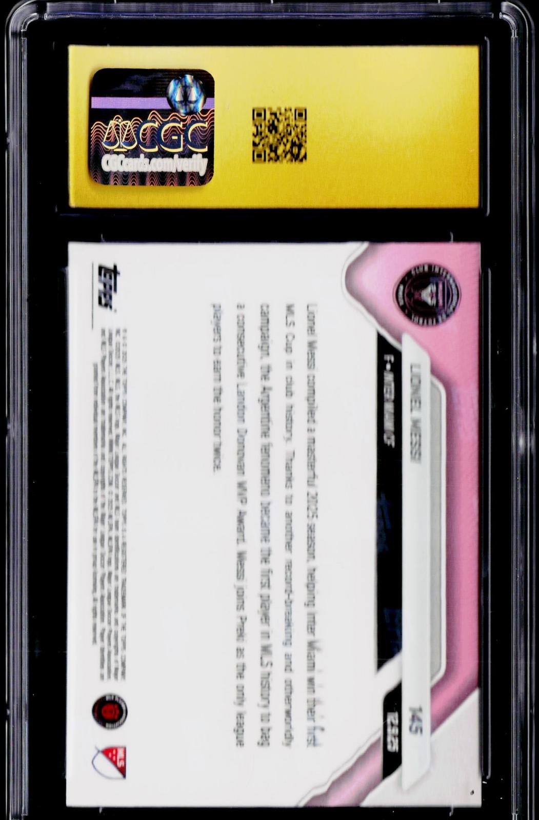 2025 Topps Now MLS #145 Lionel Messi CGC Pristine 10