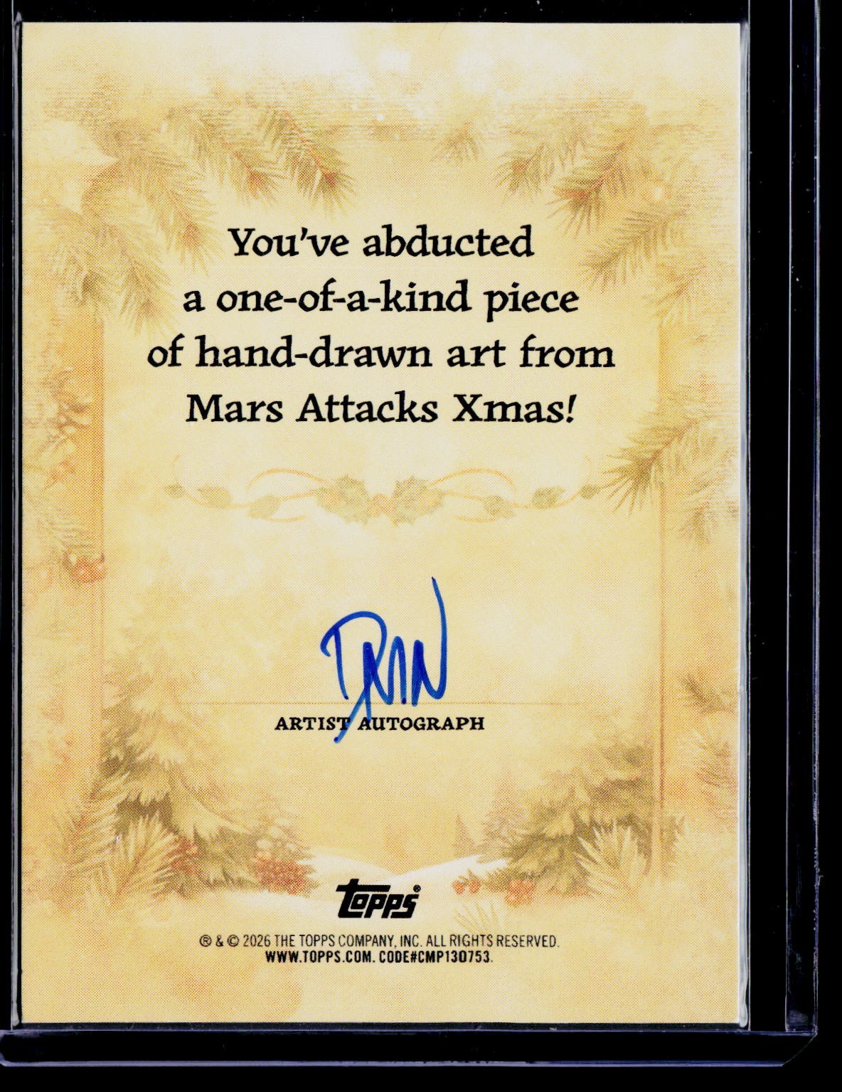 2026 Topps Mars Attacks Xmas #NNO DMN Sketch Artists