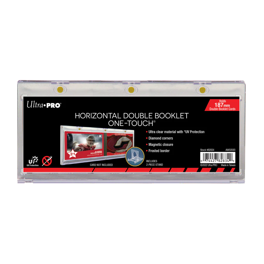 187mm Double Booklet Card UV ONE-TOUCH® Magnetic Holder