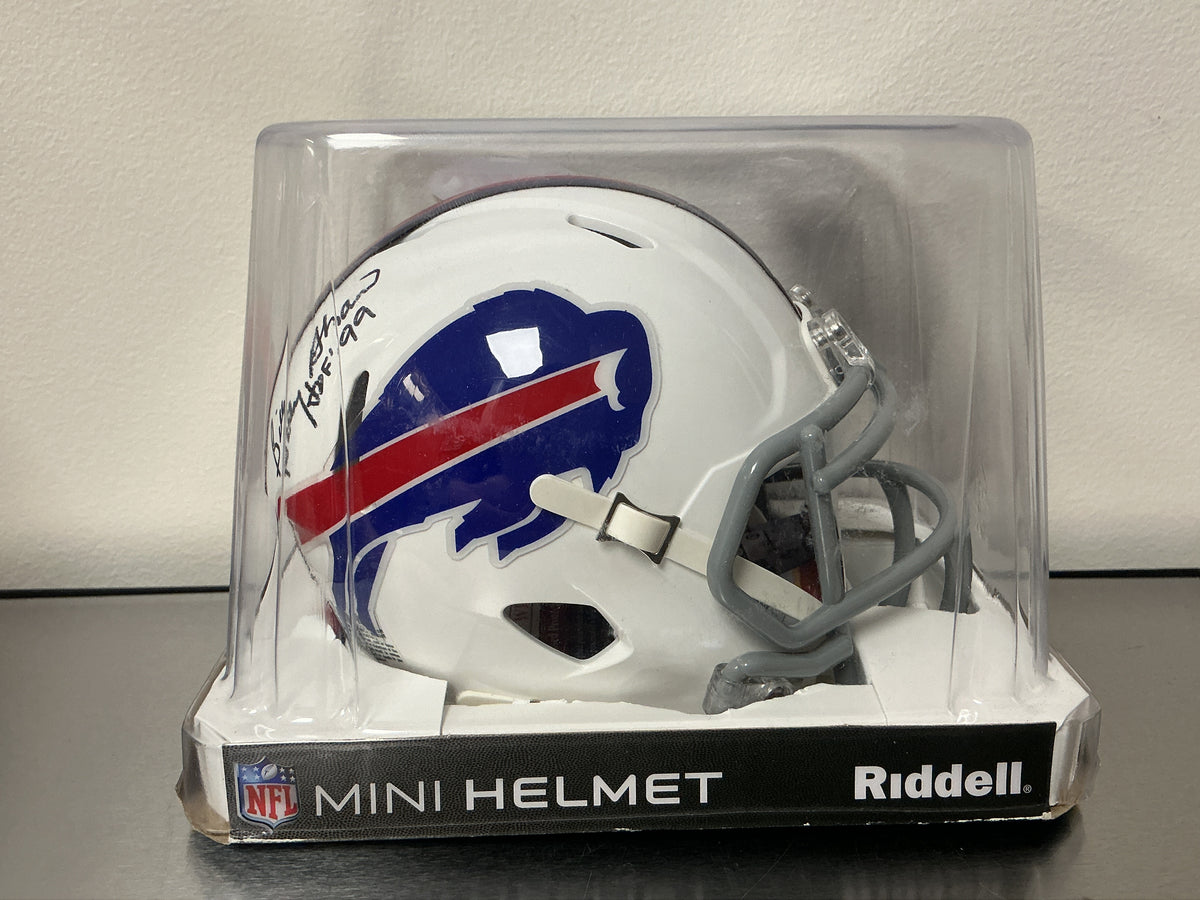 Billy Shaw Autographed Bills Mini Helmet w/ Inscription (JSA COA)