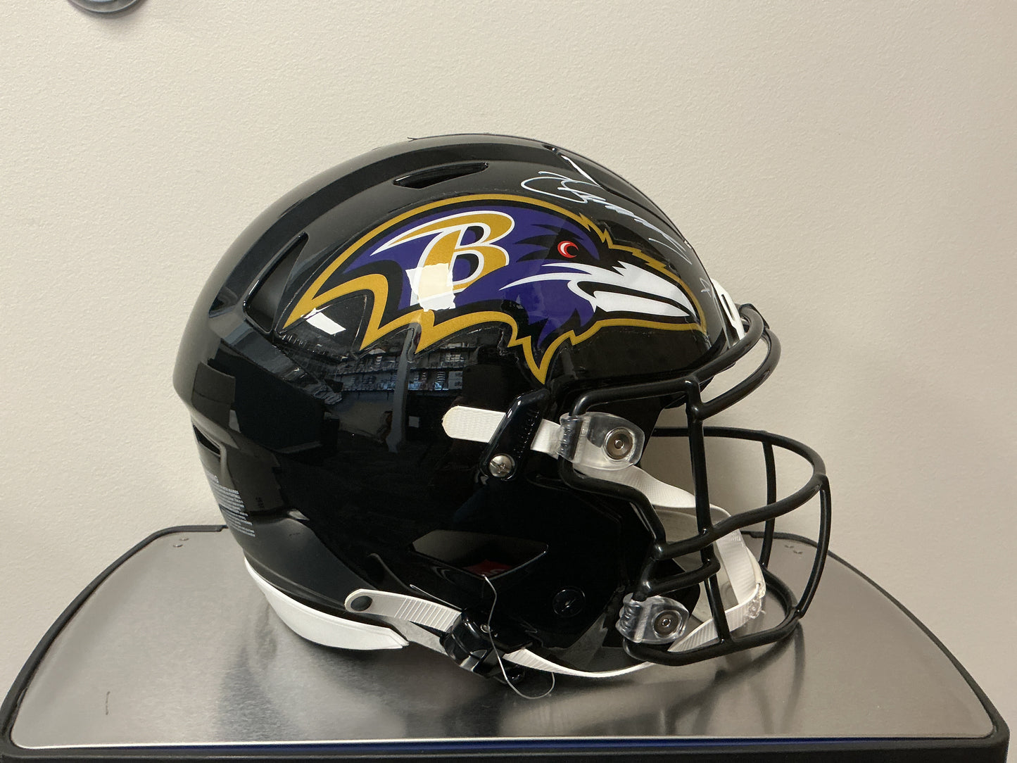 Zay Flowers Autographed Authentic Ravens Helmet (Beckett COA)