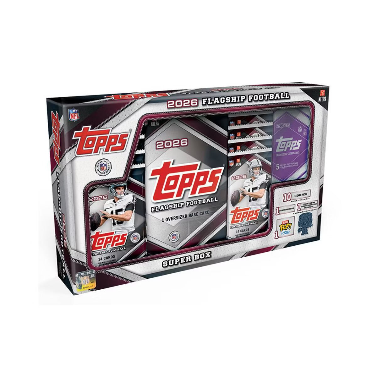 2026 Topps NFL Flagship Football Trading Card Super Box