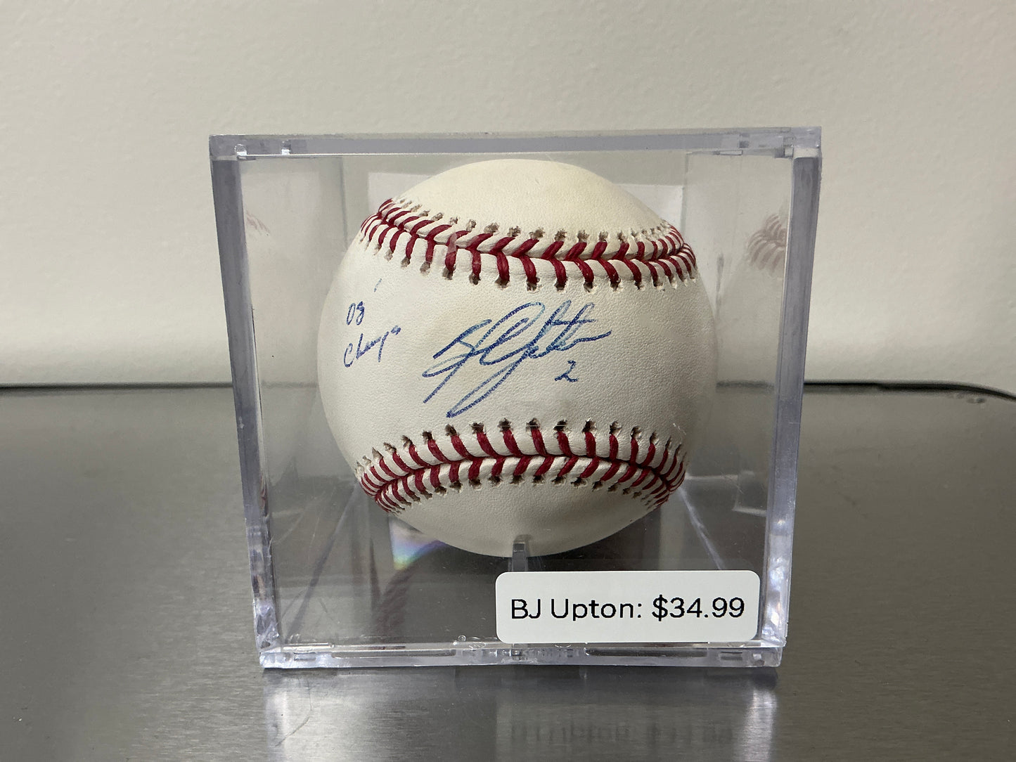 BJ Upton Autographed Baseball (JSA COA)