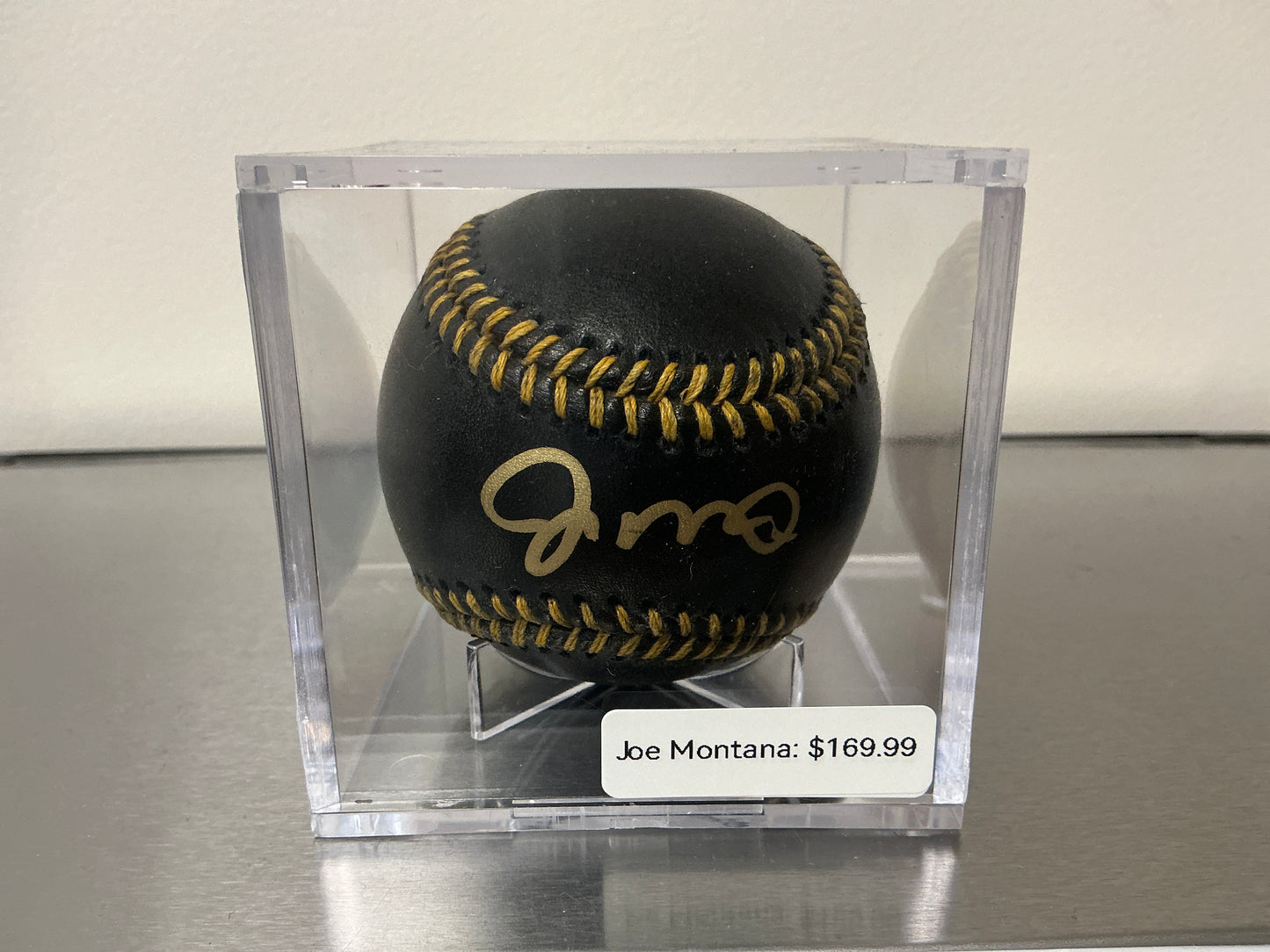 Joe Montana Autographed Baseball (JSA COA)