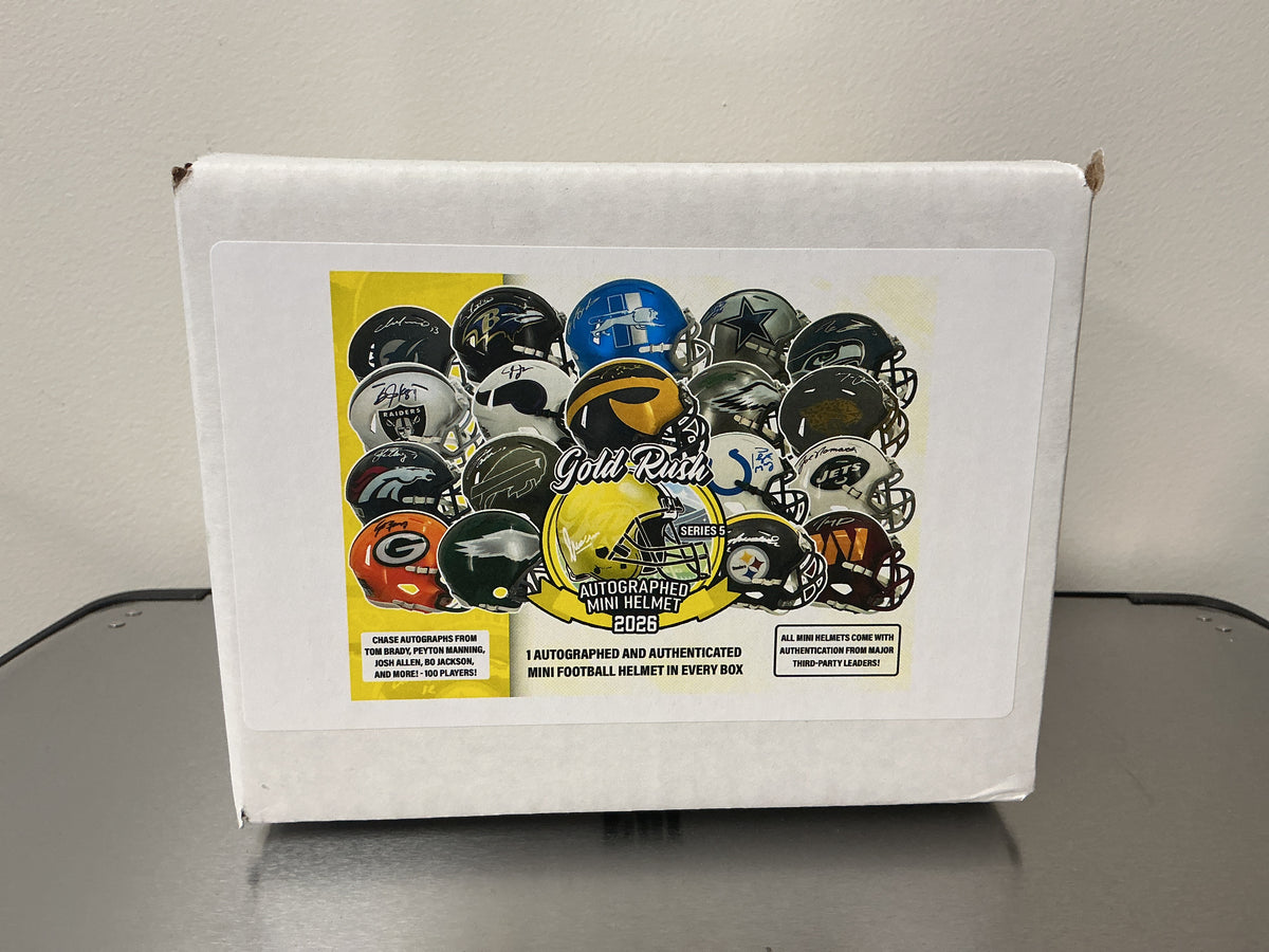2026 Gold Rush Autographed Mini Helmet Football Edition Series 5 Box