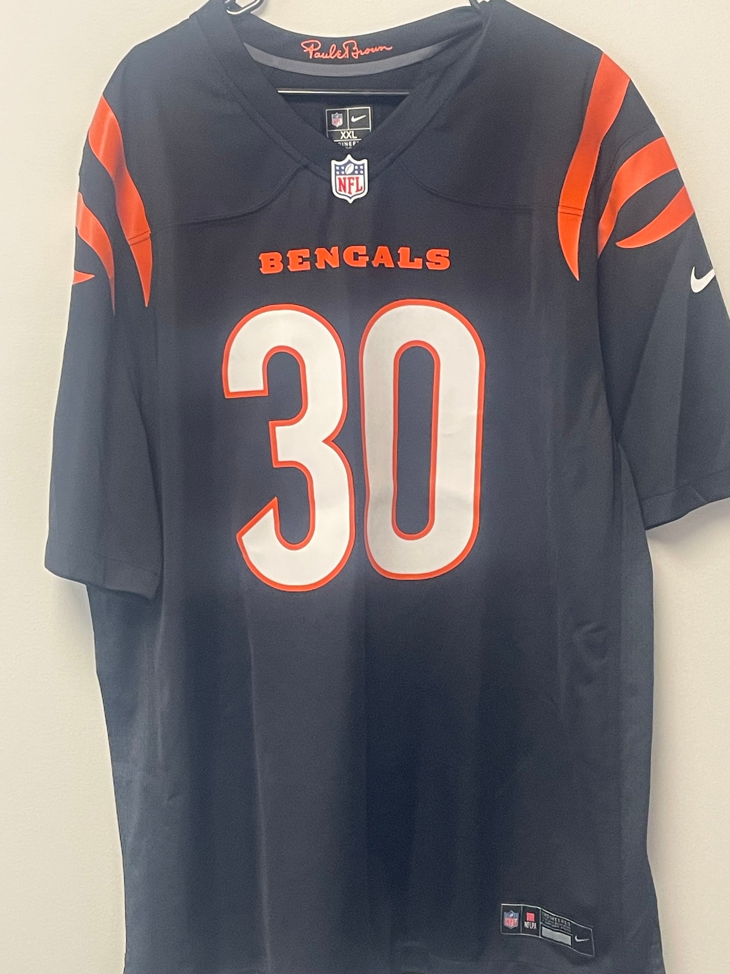 Chase Brown Autographed Authentic Jersey