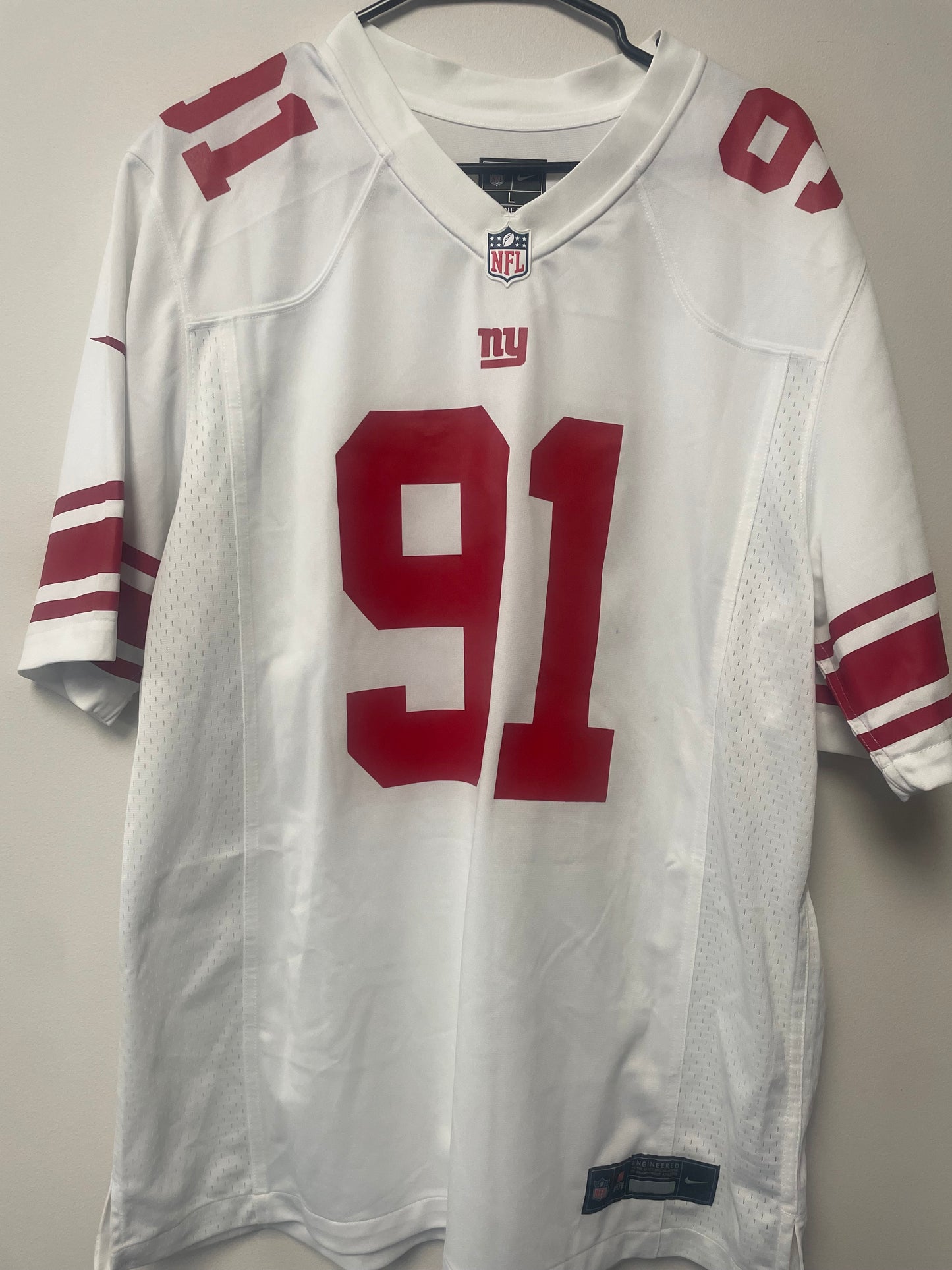 Justin Tuck Autographed Authentic Jersey