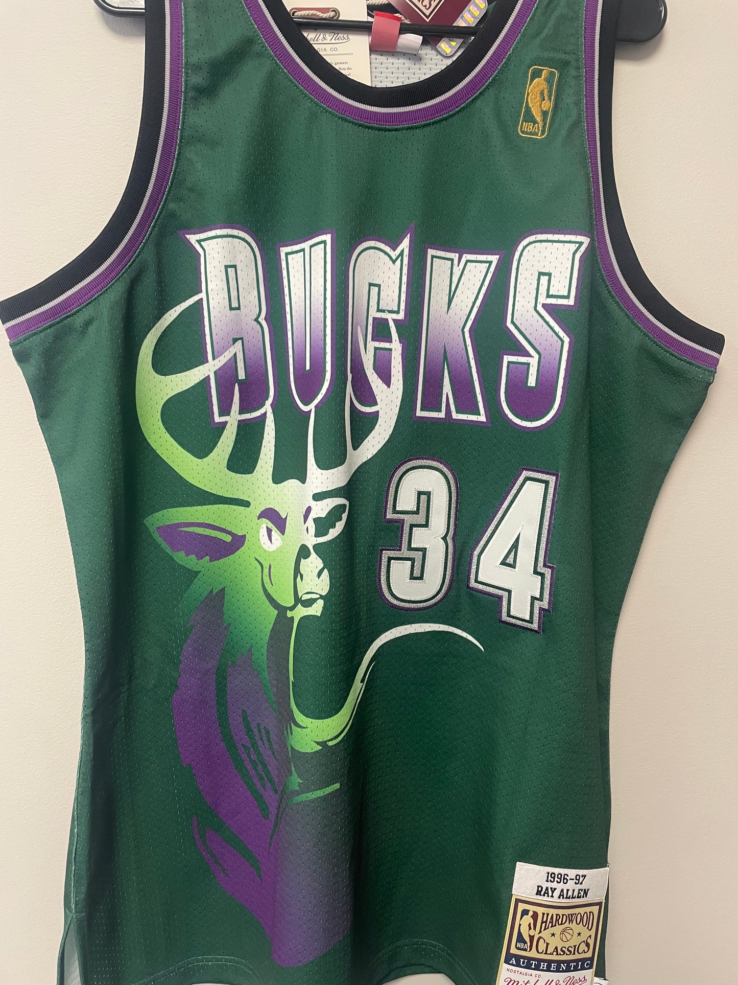 Ray Allen Autographed Authentic Jersey