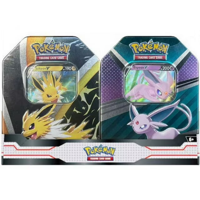 Pokémon Trading Card Game: Jolteon Espeon Tin Bundle