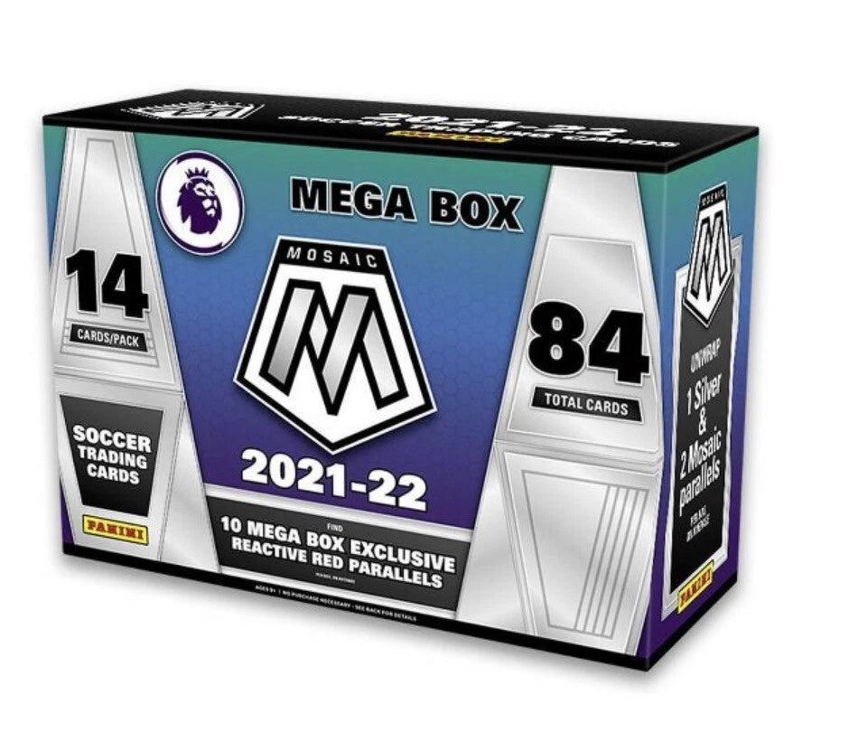 2021-22 Panini Mosaic Premier League Soccer Mega Box