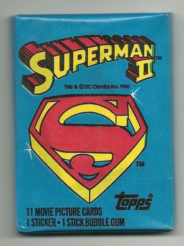 1980 Topps Superman 2 Trading Cards Pack