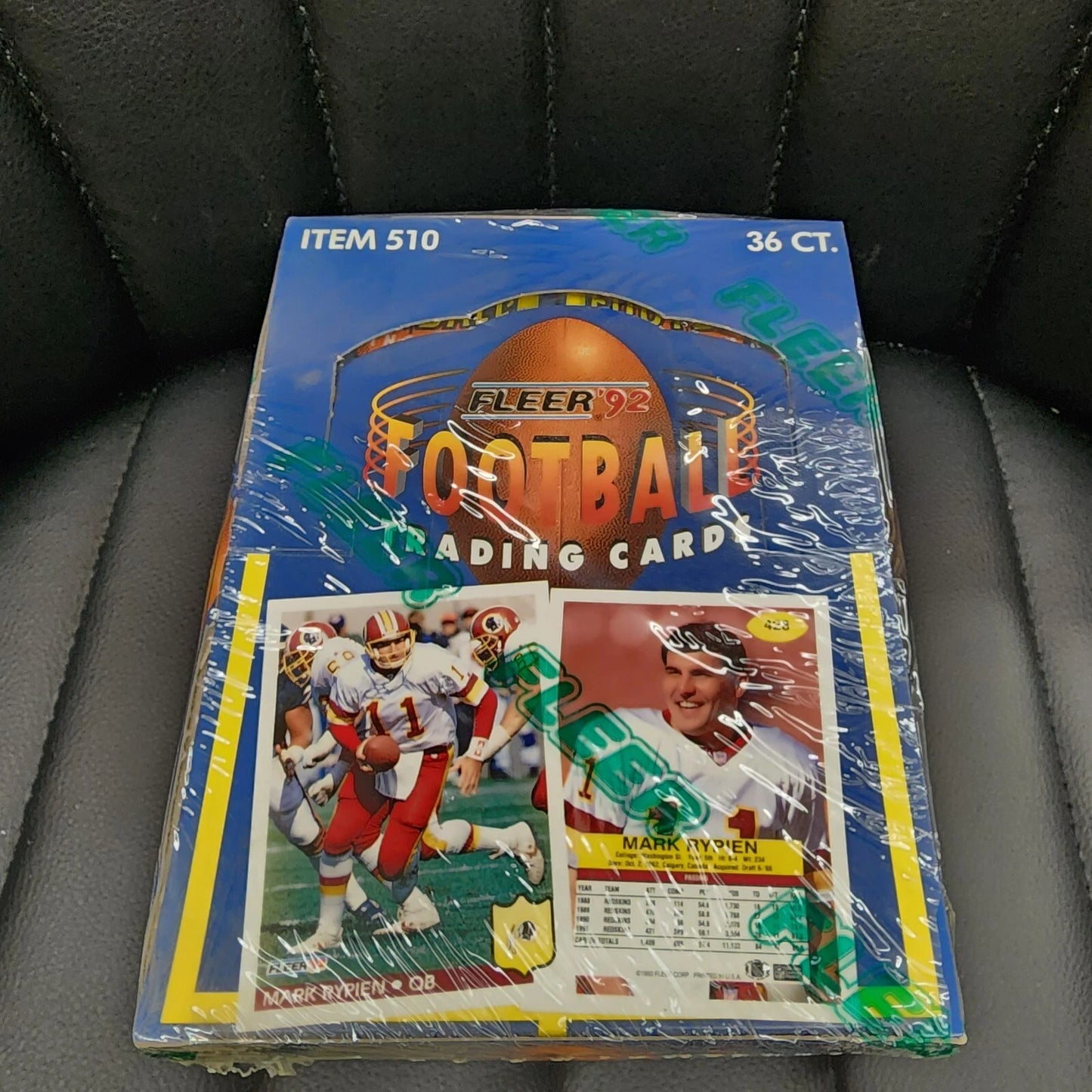 1992 Fleer Football Wax Box 36 Packs