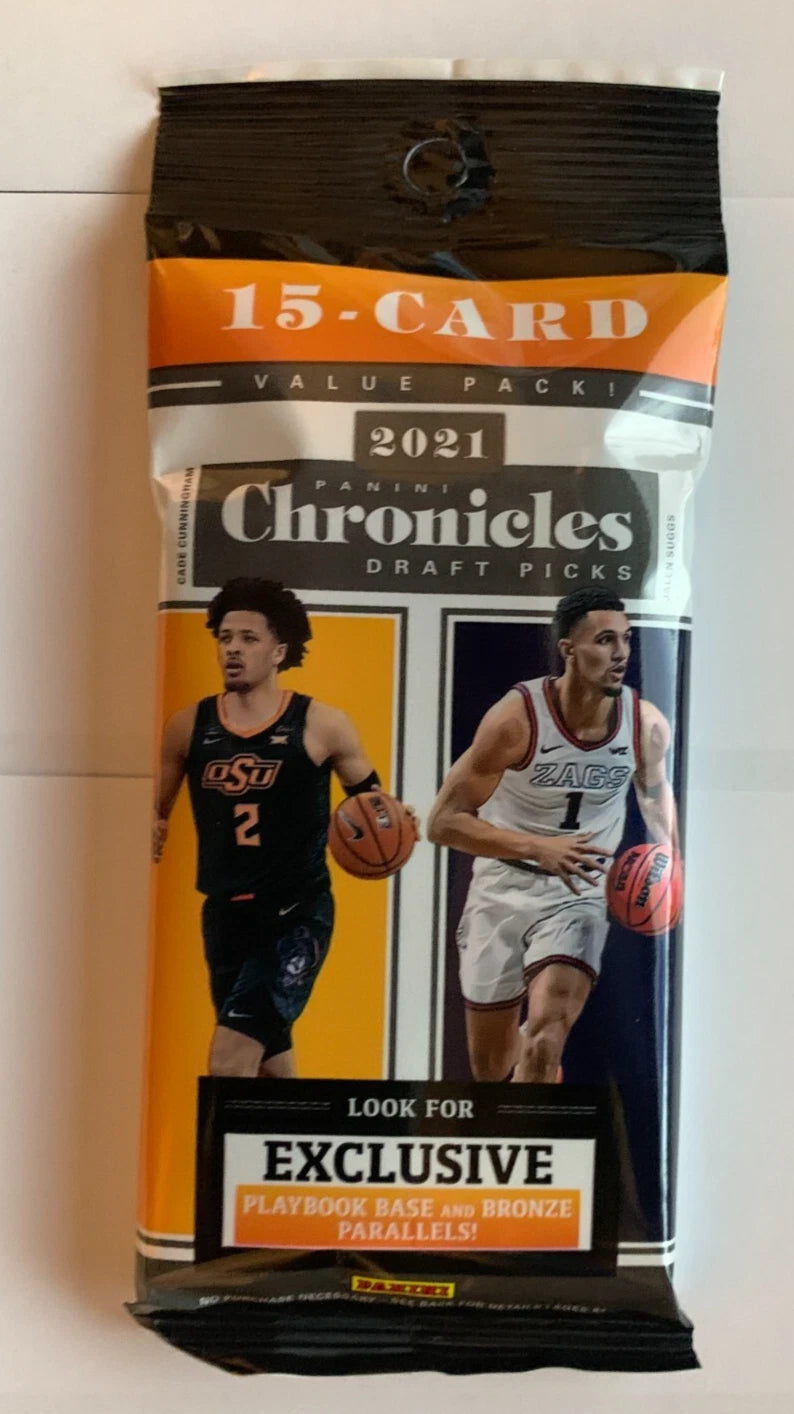 NBA BASKETBALL-2021 Panini Chronicles Draft Picks-15 Card Cello Pack