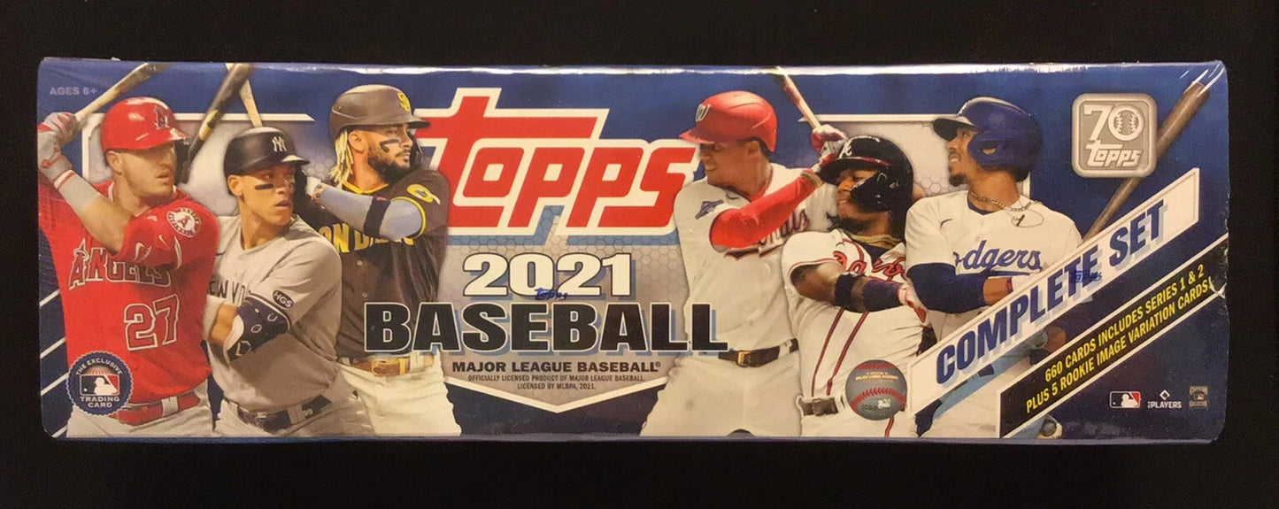 2021 Topps Baseball Complete Sealed Set Series 1 & 2 (Blue)