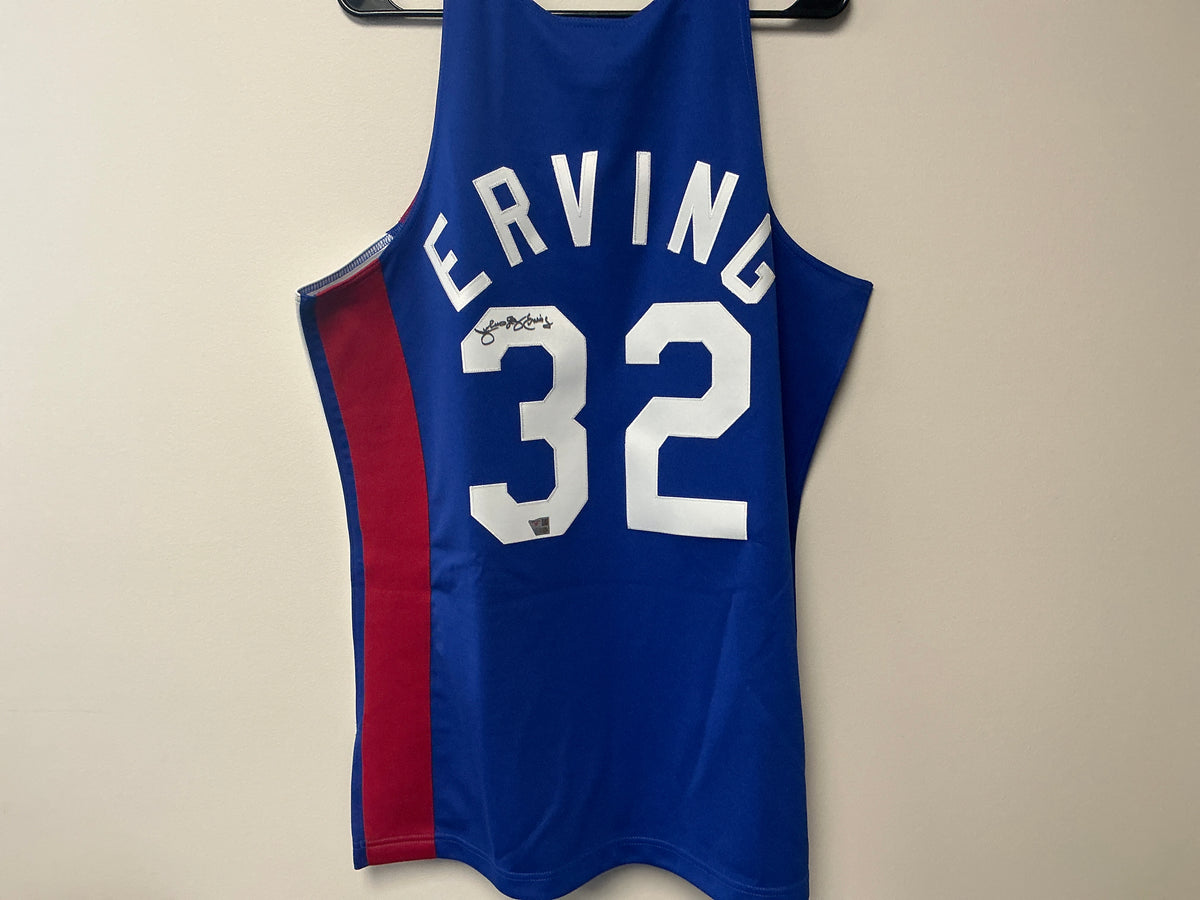 Julius Erving Autographed Authentic Jersey