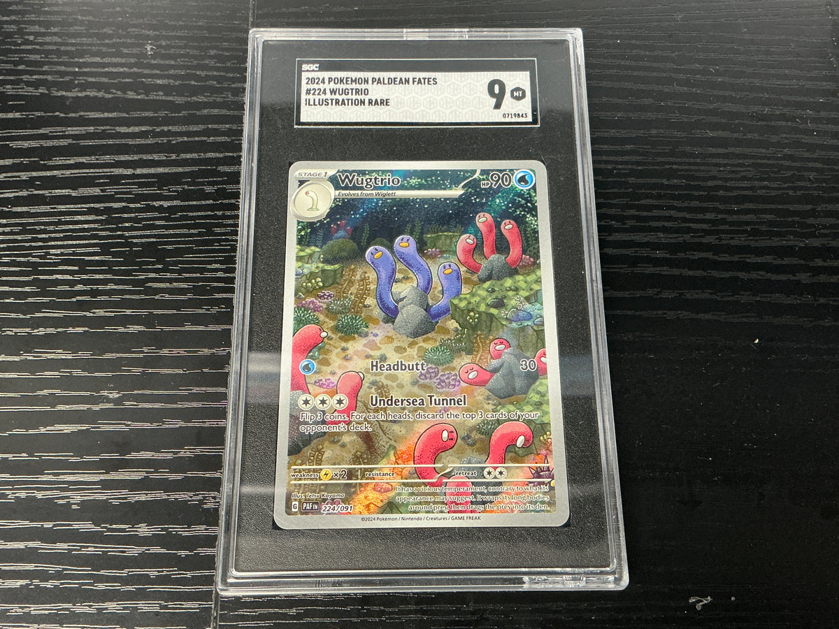 Paldean Fates #224/091 Wugtrio SGC 9