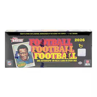 2026 Topps Heritage Football Hobby Box