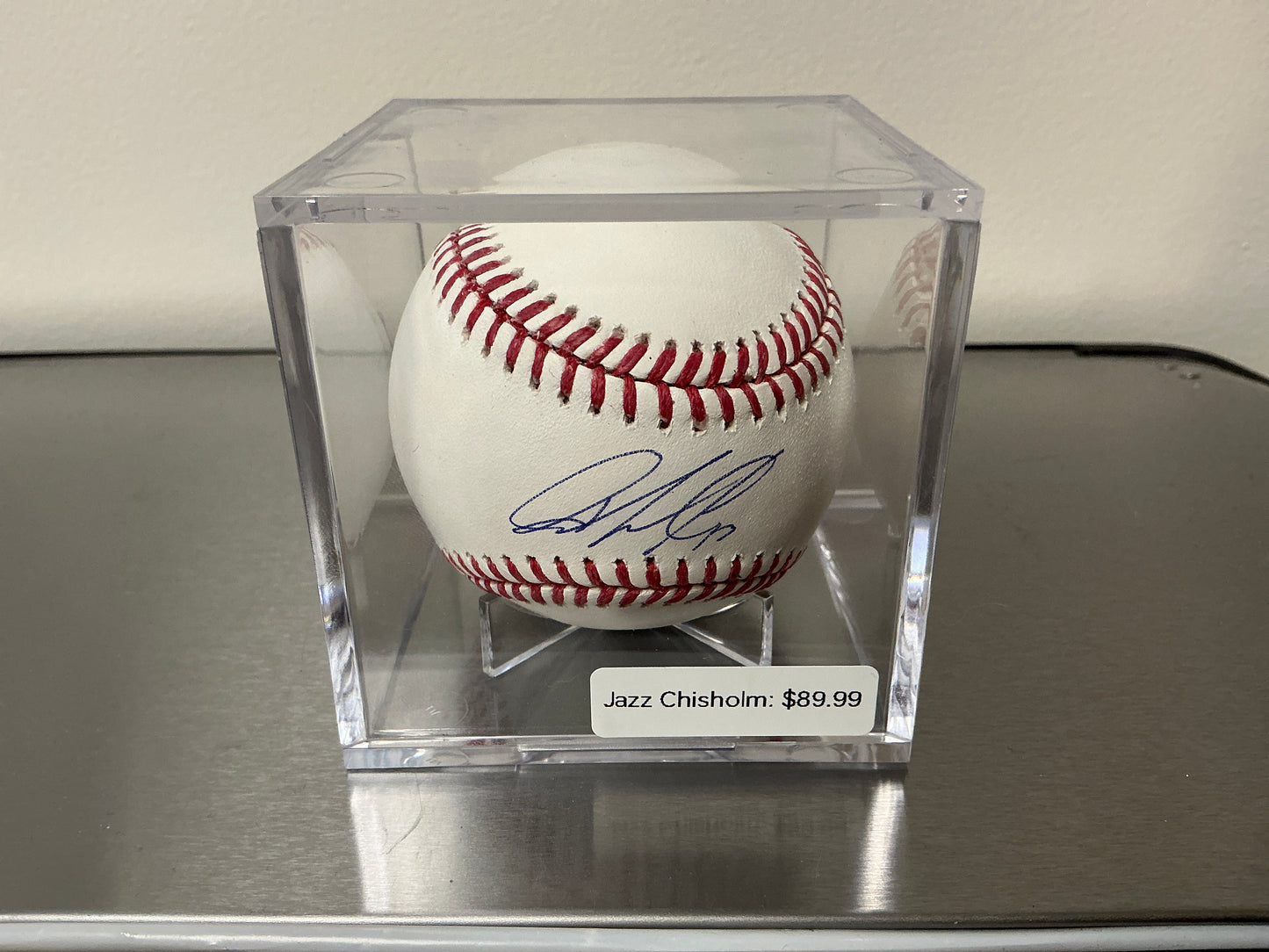 Jazz Chisholm Autographed Baseball (Beckett COA)