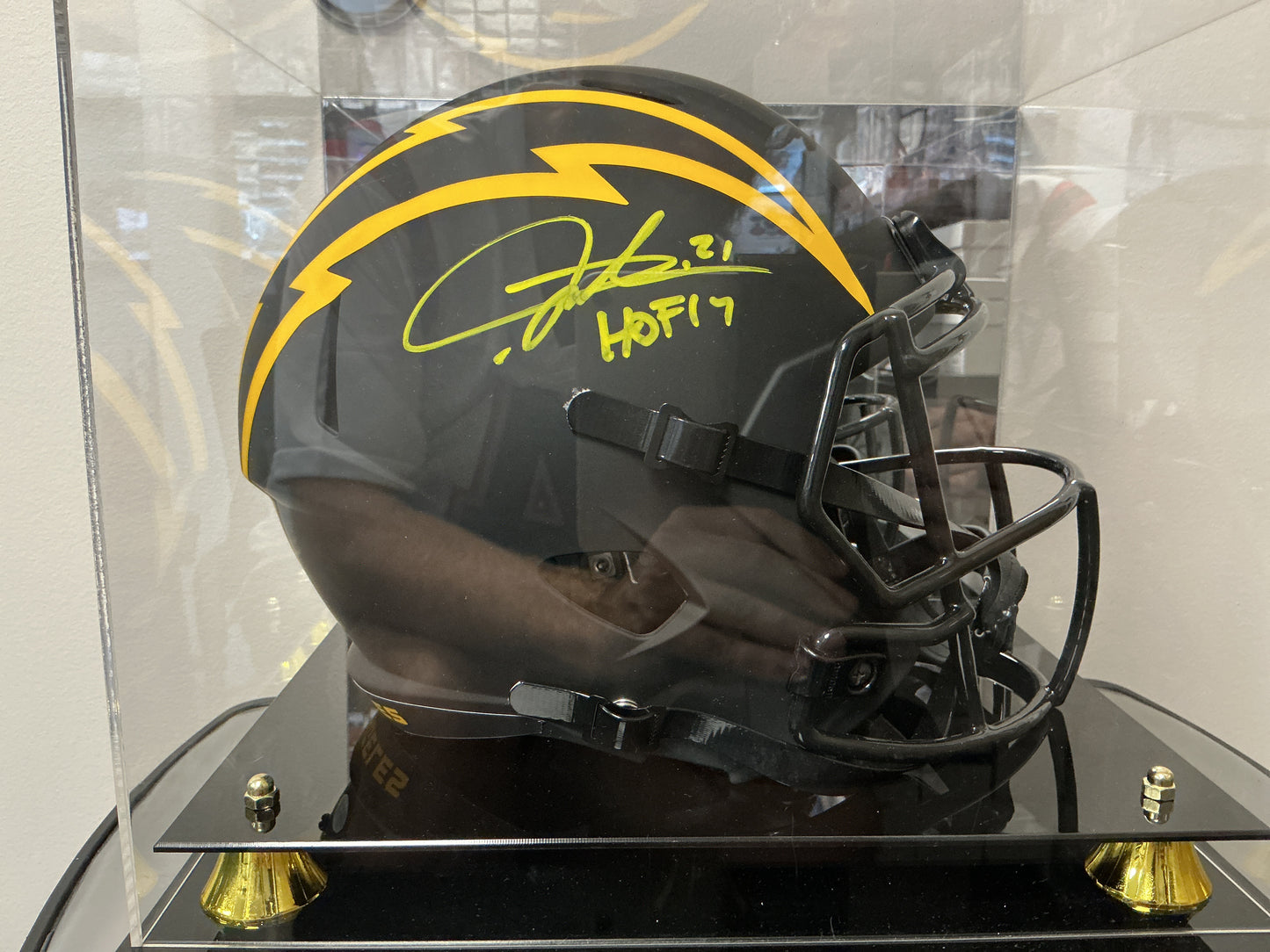 LaDainian Tomlinson Autographed Authentic Helmet (Beckett COA)