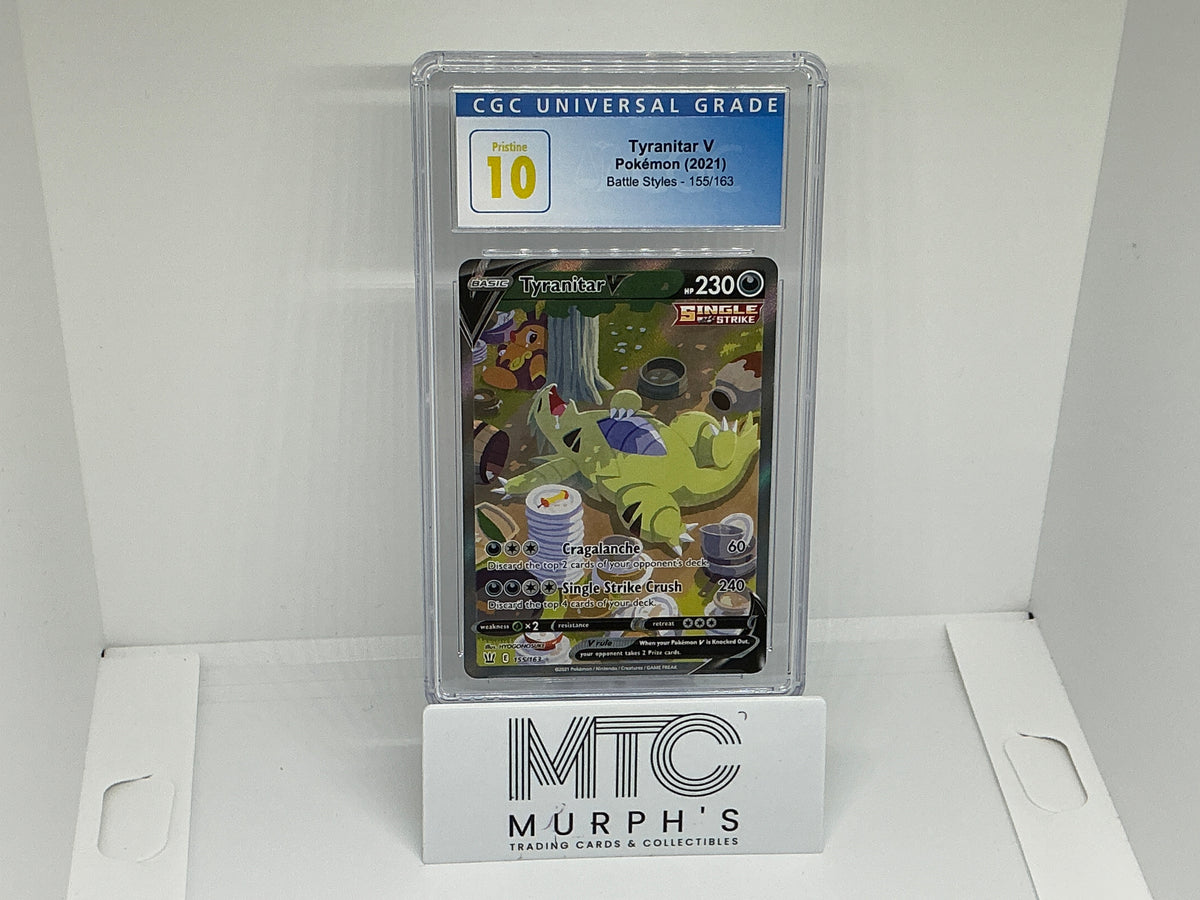 Battle Styles 155/163 Tyranitar V - CGC Pristine 10