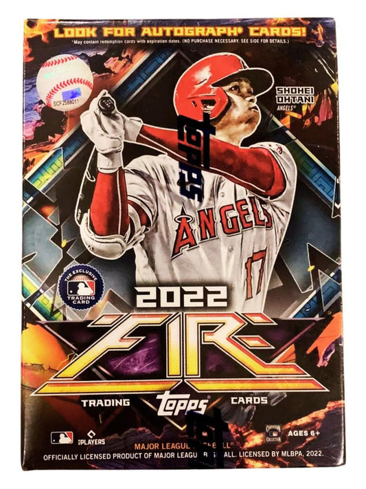 2022 Topps Fire Baseball Blaster Box