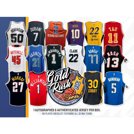 2026 Gold Rush Autographed Basketball Jersey Series 1