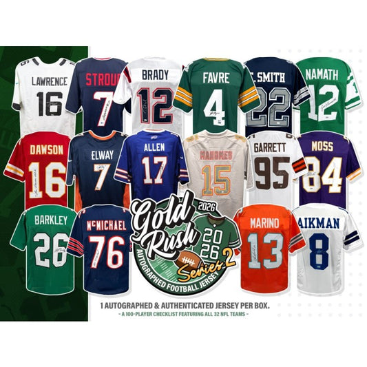 2026 Gold Rush Autographed Football Jersey Series 2 Box