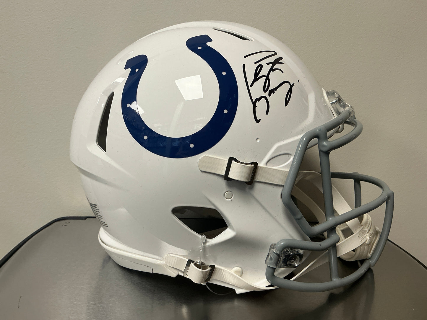 Peyton Manning Autographed Authentic Colts Helmet (Fanatics COA)