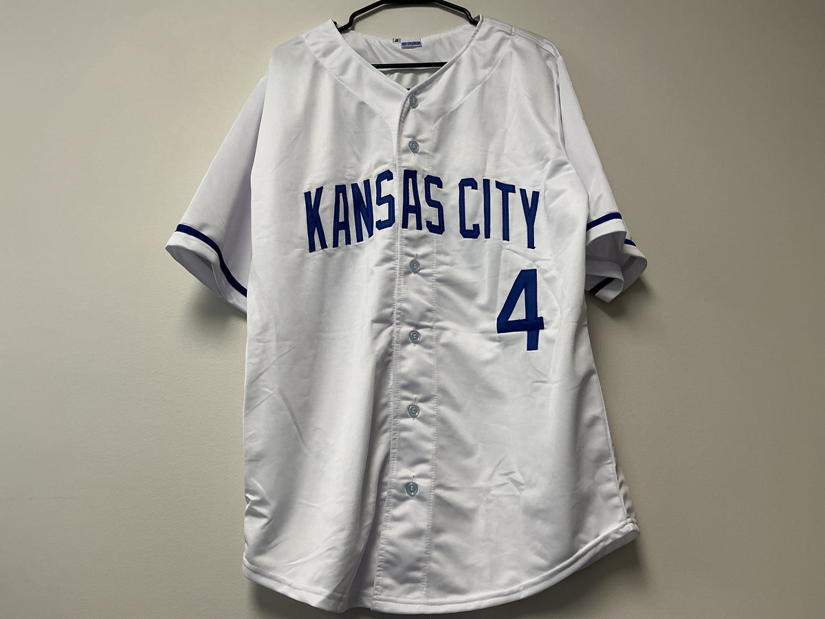 Alex Gordon Autographed Custom Royals Jersey W/ Inscription (Beckett COA)