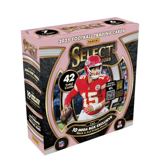 2025 Panini Select Football Trading Cards Mega Box